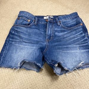Madewell Waist Sz 26 soft high rise denim shorts